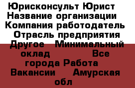 Юрисконсульт/Юрист › Название организации ­ Компания-работодатель › Отрасль предприятия ­ Другое › Минимальный оклад ­ 15 000 - Все города Работа » Вакансии   . Амурская обл.